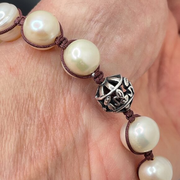 Silpada Sterling Silver & Genuine Pearl Bracelet - Picture 4 of 7